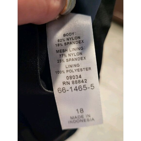 New Swim 365 Swimsuits For All Blue Black 1pc Swimsuit Sz 18 - Picture 8 of 9